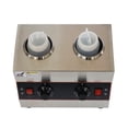 thumbnail image 5 of Techtongda 2 Pot Electric Sauce Warmer Chocolate Sauce Cheese Warmer Pump Dispenser Condiment Melter Double Head, 5 of 11