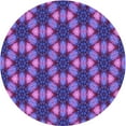 thumbnail image 1 of Ahgly Company Machine Washable Indoor Round Transitional Bright Purple Area Rugs, 3' Round, 1 of 7