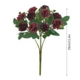 thumbnail image 3 of Artificial Silk Bridal Bouquet for Weddings & Home Décor – Real-Looking Valentine’s Day Centerpieces, All-Season Vase-Free Florals (Zero Maintenance, Fade-Proof), 3 of 4