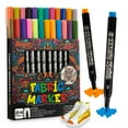 thumbnail image 2 of Fabric Markers Permanent for Clothes, 24 Colors Fine Tips Paint Pens for Clothing Canvas Tote Bags T-Shirt and Shoes, 2 of 7