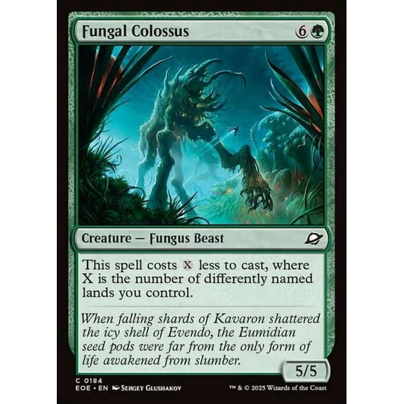 MtG Edge of Eternities Common Fungal Colossus #184