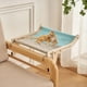 thumbnail image 4 of Percha para ventana de gato,Cat Window Perch para gatos de interior grande,Estantes de la cama del asiento de la ventana de la hamaca del montaje del salón,Balcón de cama de violeta y azul Fernando Percha para ventana de gato, 4 of 8