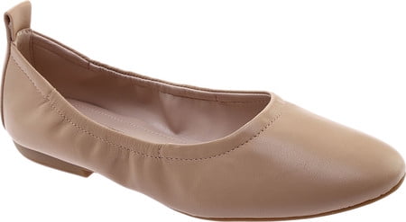 nine west greige ballet flat