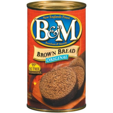(3 Pack) B&M Brown Bread Original, 16 oz (The Best Whole Wheat Bread)