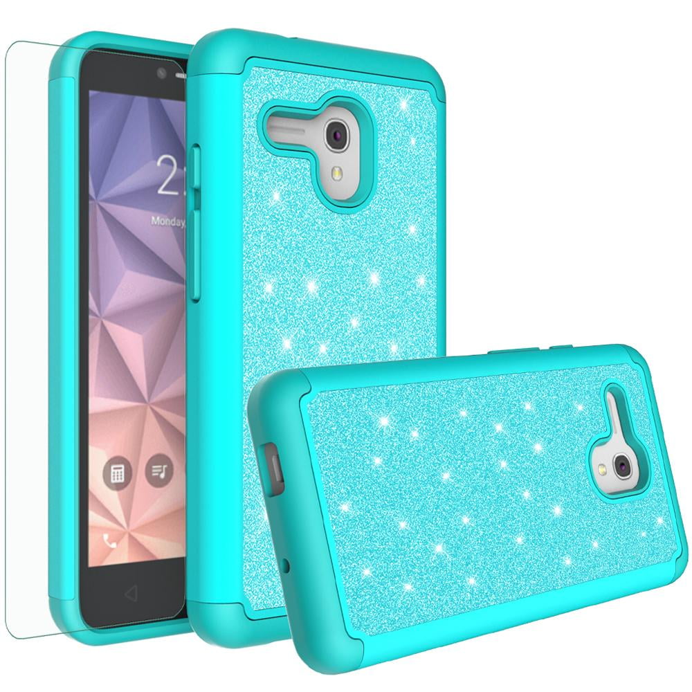 Phone Case for Jitterbug Smart,Alcatel Fierce XL/Pixi Flint Case,Cute Glitter