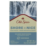 Old Spice Premium Bar Soap, Seas the Day Blue Agave and Fresh Waterfall Scent, for All Skin Types, 5oz