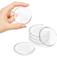 thumbnail image 1 of 2" Door Knob Wall Shield, Clear Self Adhesive Round Soft Rubber Door Stopper Wall Protector, 6 PCS Reusable Solution for Stopping Wall Damage & Noise from Doors, Refrigerators (Round 2" 6 PCS, Clear), 1 of 8
