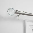 thumbnail image 2 of EXCLUSIVE HOME Crystal Ball 1" Curtain Rod and Finial Set, Matte White, Adjustable 84"-160", 2 of 9