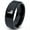 Black Bevel Polish Tungsten, variant on Tungsten Idaho The Gem State Band Ring 8mm Men Women Comfort Fit Gray Flat Cut Brushed Polished