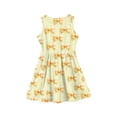 thumbnail image 5 of Grblisyd Girls Dress Summer Coquette Bow Print Sleeveless Ruched Crew Neck A Line Dress for Kids Casual 3-12 Y, 5 of 5