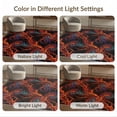 thumbnail image 7 of ODIKA Abstract Flame Rivers And Molten Cracks Volcanic Vortex With Playful Expressive Stain Resistant Low Profile for Dorm Room, Small Living Apartment, 7 of 7