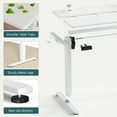 thumbnail image 4 of CONCETTA Electric Adjustable Height Standing Desk for a Comfortable Work Setup - 55 x 24 inch Desk Workstation, Oak, 4 of 5