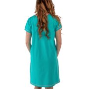 LazyOne Women's Nightgown, Funny V-Neck Sleep Shirt for Women (Feline Sleepy, L/XL)