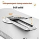 thumbnail image 5 of For Samsung Galaxy S24 FE Case Hard PC Frameless Baking Paint Kickstand Phone Cover - Black, 5 of 5