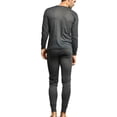 thumbnail image 4 of Men's 100% Polyester 2-Pc Long Thermal Underwear, Charcoal S, 1 Set, 4 of 4