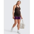 thumbnail image 3 of CRZ YOGA Butterluxe Maternity Racerback Tank Tops Sleeveless Womens Pregnancy Yoga Workout Shirt with Built in Bra, 3 of 5