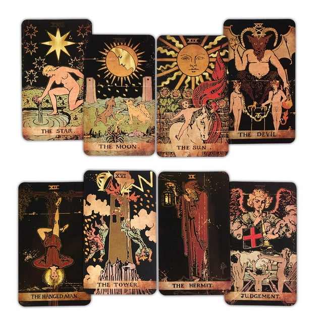 Tarot Cards 78 barajas de tarot con guía y bolsa de regalo CRAFTERIAN