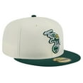 thumbnail image 3 of Men's New Era Cream Athletics Cooperstown Collection Chrome 59FIFTY Fitted Hat, 3 of 6