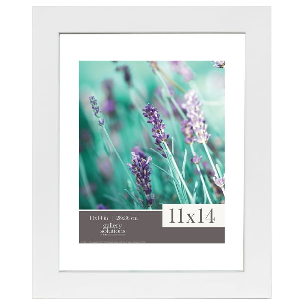 Gallery Solutions 11x14 White Float Frame For Floating Display of 8x10