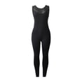 thumbnail image 6 of Black Sleeveless Backless Hollow Design Yoga Pants Mesh Jumpsuit Casual Pants Sports Trousers Jumpsuit plus Size Pant Suits Yoga Mat And Weights Set Two Piece Yoga Set Jogging Pants for Women Workout, 6 of 7