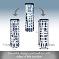 thumbnail image 4 of Highland Home Blue & White 17 oz. Stainless Steel Tumbler w/Lid, 4 of 6