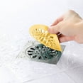 thumbnail image 3 of Hair Catcher Sink Strainer - Anti Clog Drain Filter for Kitchen & Bathroom | Flexible Rubber Hair Stopper | 3.9 Inch Flat Mouth Design with Bottom Positioning Foot, 3 of 5