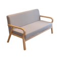 thumbnail image 2 of Sofá de sala Soledad minimalista moderno con estructura de madera Gris amarillo, 2 of 9