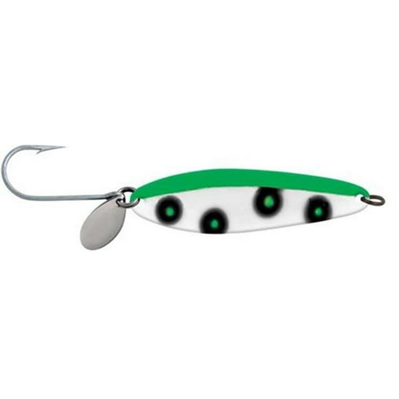 Cuillère Luhr-Jensen Coyote Spoon 3-3/4", Fluorescent Green/Chartreuse UV