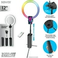 Bower Wireless Creator 12inch Collapsible RGB LED Ring Light for