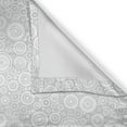 thumbnail image 4 of Ambesonne Circles Valance Pack of 2, Grey Geometric Retro, 42"X12", Pale Grey and White, 4 of 5