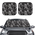 thumbnail image 2 of Fotbe Rose Flowers 2-Piece Car Windshield Sun Shade | Sun Blocker for Car Windshield | Foldable Automotive Interior Accessories for Sun Protection-Large, 2 of 7