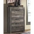 thumbnail image 2 of Pemberly Row Contemporary Transitional 5 Drawer Chest in Gray, 2 of 6