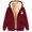 Wine, variant on Womens Hoodies Halloween Unisex Casual Graphic Zip Up Sweatshirt Long Sleeve Pullover Tops With Pockets Fleece Lined Warm Fit Beige L