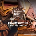 thumbnail image 6 of European Leather Work 9-10 oz. 3.6-4mm Oil-Tanned Leather Scraps Size: 10 LB - Bourbon BrownCowhide Full Grain Leather for Tooling, Accessories, Jewelry, Crafting, and DIY Projects, 6 of 6