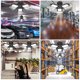 thumbnail image 5 of Bombilla LED Irfora Luz de garaje LED Ángulo ajustable 60W Luz de garaje triple Luz deformable resplandor Luz de garaje interior E27 Base de luz LED Irfora Bombilla LED, 5 of 5