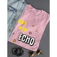 thumbnail image 3 of Don't Be An Echo Fashion Slogan T-Shirt Women -Image by Shutterstock, Female 3X-Large, 3 of 4
