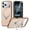 Khaki, variant on For iPhone 16 Pro Max Case With Invisible Magnetic O-Ring Stand Military-Grade Shockproof Phone Case,Khaki,For iPhone 16 Pro Max