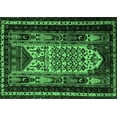 thumbnail image 1 of Ahgly Company Indoor Rectangle Persian Emerald Green Traditional Area Rugs, 2' x 5', 1 of 4