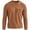 Brown, variant on Jovrlynd Mens Sweater Crewneck Ribbed Knit Long Sleeve Shirts with Pockets Casual Soft Plus Size Pullover Sweaters for Big & Tall, S-3XL