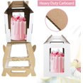 thumbnail image 4 of Tall Cake Boxes 12 Pcs 12x12x14 and 14x14x16 Inches With Window and Handle,Disposable Large Tiered Cake Carrier Cake Containers 12Inch 14 Inch, 4 of 6