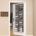 thumbnail image 7 of coastal rose Over the Door Shoe Shelves, 26 Sections Hanging Closet Organizers and Storage Shelves Space Saving Shoe Rack Holder, 7 of 7