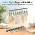 thumbnail image 7 of Closet Organizer with 10 Clips, Space Saving Hanging Closet Organizer, Metal Multi-Clip Hanger for Leggings Pants Skirts, 360° Rotating Rubber Coated Clips, 7 of 7
