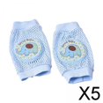thumbnail image 1 of Paquete de 5-6 rodilleras ajustables para gatear para bebés, cojín antideslizante para niños pequeños, color azul 5 piezas, 1 of 8