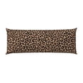 thumbnail image 2 of Body Pillow Cover - Brown leopard print A Soft Body Pillow Cover with Zipper, Comfort Body Pillow Pillowcase, Body Pillow Case Cover 20 x 54, 2 of 7
