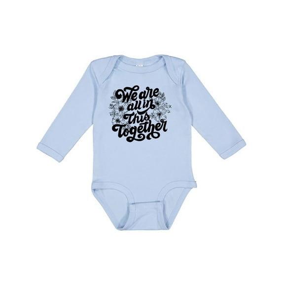 Inktastic Inspirational We Are All In This Together Boys or Girls Long Sleeve Baby Bodysuit