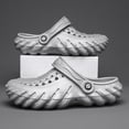 thumbnail image 3 of Hicooer COMFYHOME Lightweight and Comfortable Plus Size Garden Shoes for Men and Women Gray, 3 of 6