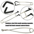 thumbnail image 3 of SIEYIO Fish Mouth Jaw Spreader Stainless Mouth Opener Fishing Tool for Hook Extraction, 3 of 8