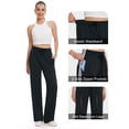thumbnail image 3 of Pantalones deportivos negros de 71 cm de entrepierna para mujer Tapata Petite, 3 of 9