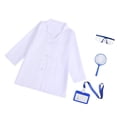 thumbnail image 4 of freneci Kids Doctor Coat Dress up Long Sleeve Lab Coat for Ages 4-6 Years Boys Girls XL, 4 of 8