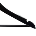 thumbnail image 3 of NAHANCO Wooden Suit Hanger with Bar, 17" - High Gloss Black, 100/CTN, 3 of 6